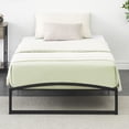 thumbnail image 4 of Low Profile Twin Bed Frame, 6 Inch Heavy Duty Metal Twin Size Platform Bedframe, Mattress Foundation with Steel Slat Support, No Box Spring Needed, Easy Assembly, Noise Free, Black, 4 of 7
