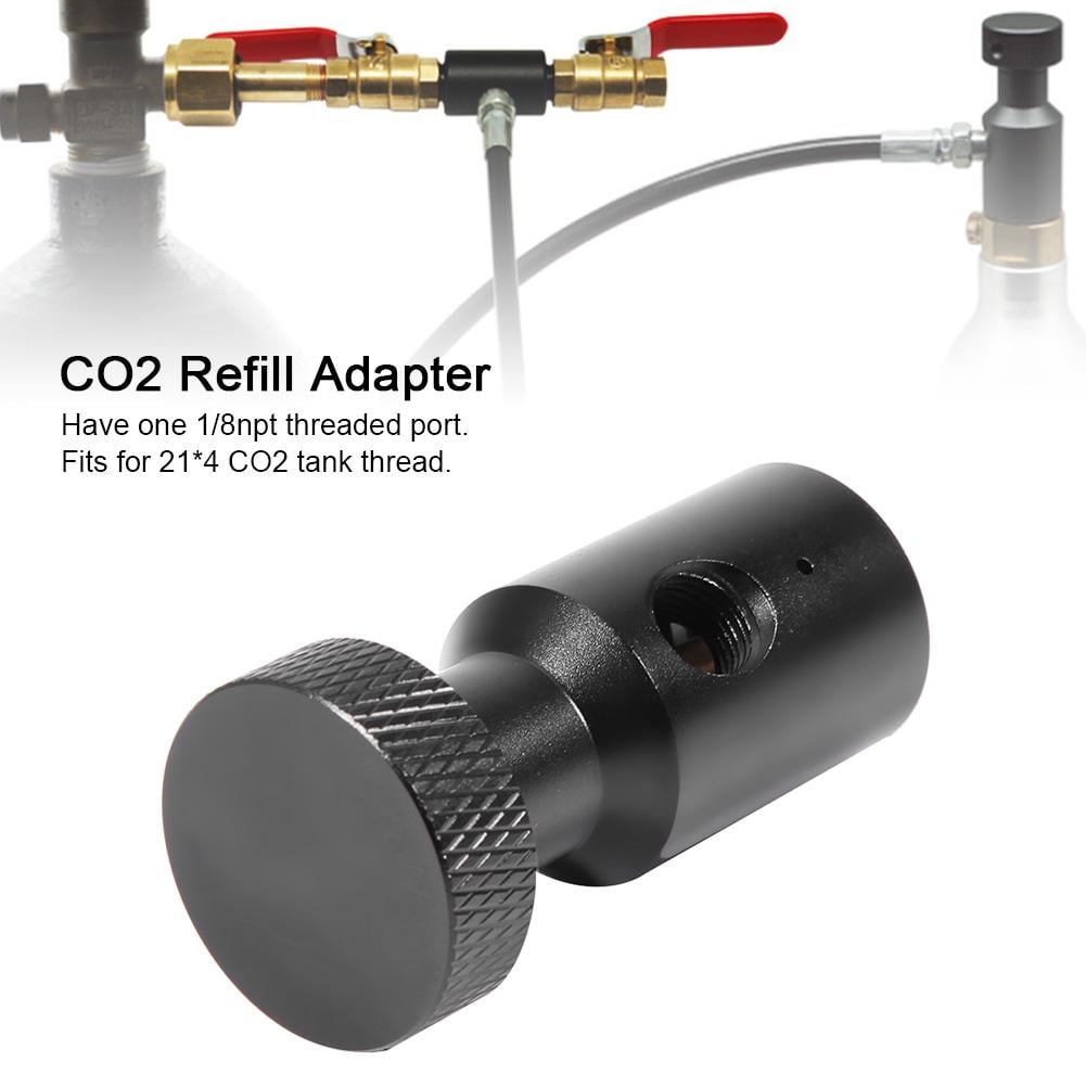 Co2 Tank Co2 Refill CO2 Carbonator Cylinder Tank On/Off Refill Adapter 