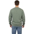 thumbnail image 4 of Milltex Unisex Crewneck Sweatshirt, Casual Fleece Cotton Blend Pullover, Regular Fit Long Sleeve Sweatshirt for Men & Women, Soft Warm Everyday Wear-GreenHtr, 4 of 4