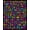 Black, Pattern 4, variant on ODIKA 4'x6' Machine Washable Non-Slip Area Rug, Colorful Letter Mosaic Displaying Bold Typography and Dynamic Interlocking High Traffic Rug, Red, 689940