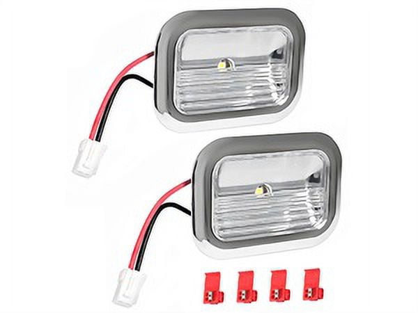 Kojem 2PCS Refrigerator LED Light Module for Whirlpool Kitchen Aid Jenn-Air W11462342 Chrome