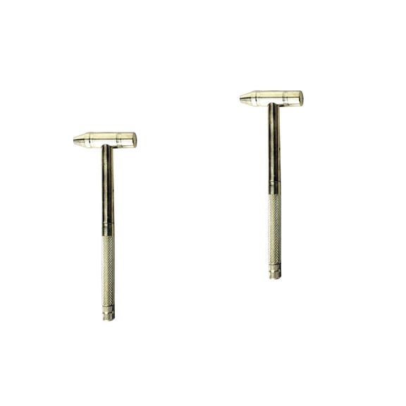 ROMANSENTIAL Hammer And Screwdriver Set Wood Diy Enthusiasts 2Pcs 11X3.54In