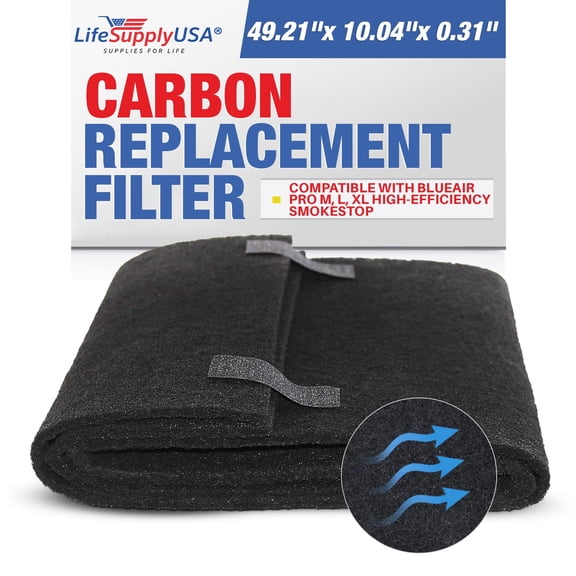 LifeSupplyUSA Cut-To-Fit Activated Carbon Filter Compatible with Honeywell Furnace HVAC Systems Air Purifiers