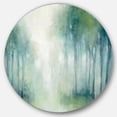 thumbnail image 1 of Designart 'Walk in the Forest' Farmhouse Metal Circle Wall Art, 1 of 3