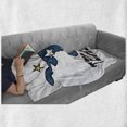 thumbnail image 6 of Texas Star Soft Flannel Fleece Blanket, Doodle Style Buffalo Head with Horns Texas Flag and Vintage Letters Cowboy Theme, Cozy Plush for Indoor and Outdoor Use, 50" x 70", Multicolor, by Ambesonne, 6 of 6