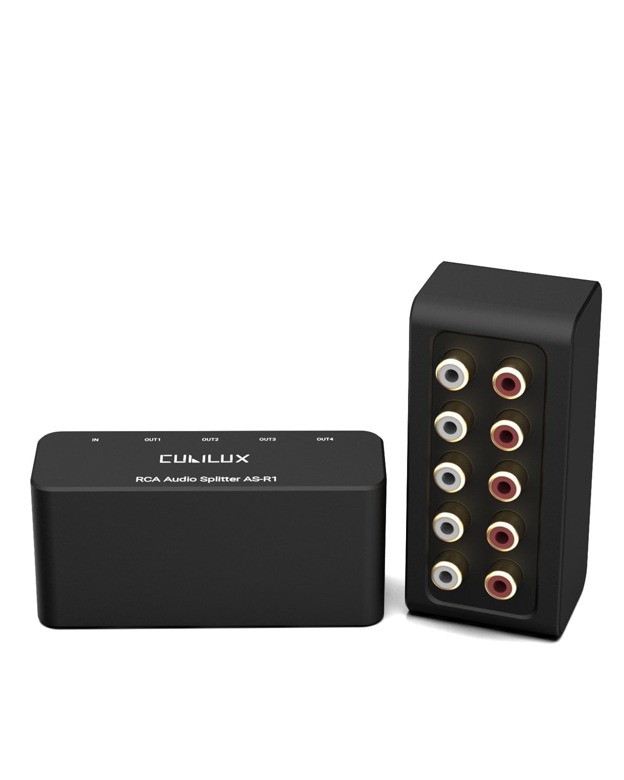 4X3 RCA Splitter Multiple Devices Connection to TV Video and Audio