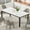 Slate color, variant on Huisuilinss Industrial Dining Table For 6-8 People,Large Rectangle Kitchen Table With Metal Legs,Round Corners,Wood Conference Table,Writing Desk For Dining Room Living Room Apartment,Chair Not Includ