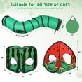 thumbnail image 3 of Cat Play Tunnel Tailtastic Sandía 3 en 1 con carpa y pelota, 3 of 6