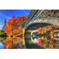 thumbnail image 2 of Goldwitz, Robert 32x23 Black Ornate Wood Framed with Double Matting Museum Art Print Titled - Bow Bridge, 2 of 4