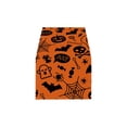 thumbnail image 2 of Yhmxh Halloween Table Runner, Spooky Black Crow/Jack-O'-Lantern Print Table Runner, Linen Halloween Table Decor, Gothic Tablecloth for Fall Dinner, Halloween Party and Gothic Home Decoration, 2 of 6