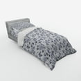 thumbnail image 2 of Ambesonne Grey Bedding Set 3 Pcs, Vintage Roses Floral Art, Twin, Grey White, 2 of 2