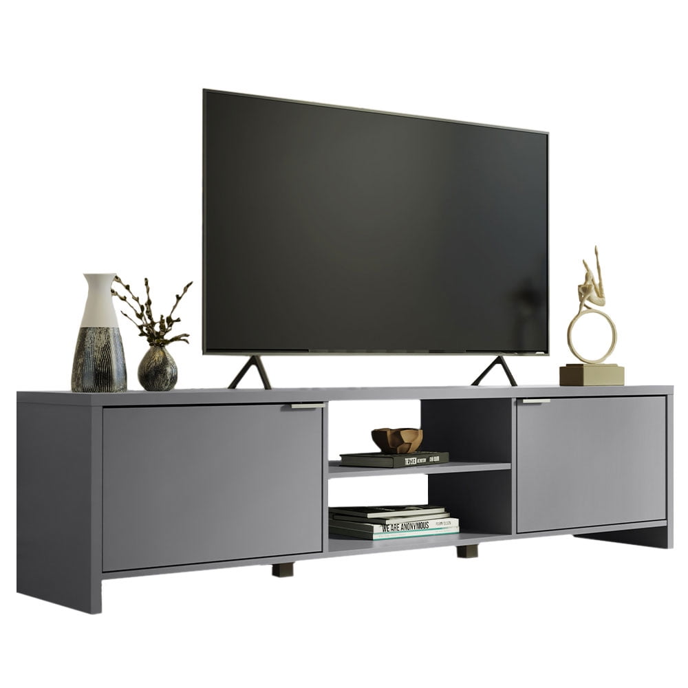 Buy MADESA TV Stand with Storage Space and Cable Management, for TVs up to 75 Inches, Wood, 19