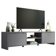 thumbnail image 7 of Madesa TV Stand Large Media Console with Cable Management for 65, 75 Inch Media Storage Gaming Living Room Entertainment Center Modern Wooden Television Cabinet - Grey, 7 of 7