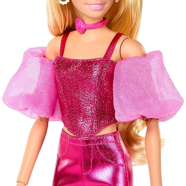 Barbie, Fashion Doll, #5, Metallic Pink Outfit, Glamorous Style -  Walmart.com
