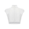 thumbnail image 4 of Doomiva Kids Girls Sleeveless Ballet Jazz Hip Hop Dance Tank Crop Tops Performance Costume Dancewear White 16, 4 of 7