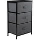 thumbnail image 1 of Comoda Cajonera de 3 Cajones Mueble Organizador Tela Madera gris M, 1 of 5