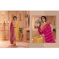 thumbnail image 4 of Party Wear Indian Pakistani Designer Salwar Kameez Plazzo Pant Suits ( Yellow, 4XL - 50 ), 4 of 5