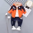 thumbnail image 1 of 3PCS Baby Boys Conjuntos de ropa Ropa para niños Chaquetas para niñas Abrigo + Niños Camiseta de manga larga + Pantalones deportivos Trajes Pantalones para niños pequeños100-L (85-95 CM) Gao Jinjia LED, 1 of 2
