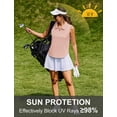 thumbnail image 3 of Pinspark Golf Polo Shirts for Women UV Protection Tennis Tank Top Sleeveless V Neck Active Tops Quick Dry, 3 of 6