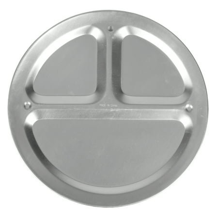 3 Cast Plates - Stansport Aluminum Mess Plate - 3 Compartment