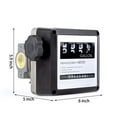 thumbnail image 2 of Aluminum Mechanical Fuel Transfer Meter 7 to 20 GPM 4-Digital Batch Display for All Fuel Transfer Pumps, 2 of 7