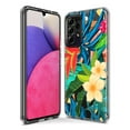 thumbnail image 3 of MUNDAZE Samsung Galaxy A13 Shockproof Clear Hybrid Protective Phone Case Blue Monstera Pothos Tropical Floral Flowers Cover, 3 of 5