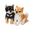 Yellow-13.8in, variant on Puppy stuffed animal plush toy Cartoon Shiba Inu Dolls Stuffed Soft Animal Toy Birthday Christmas Gift