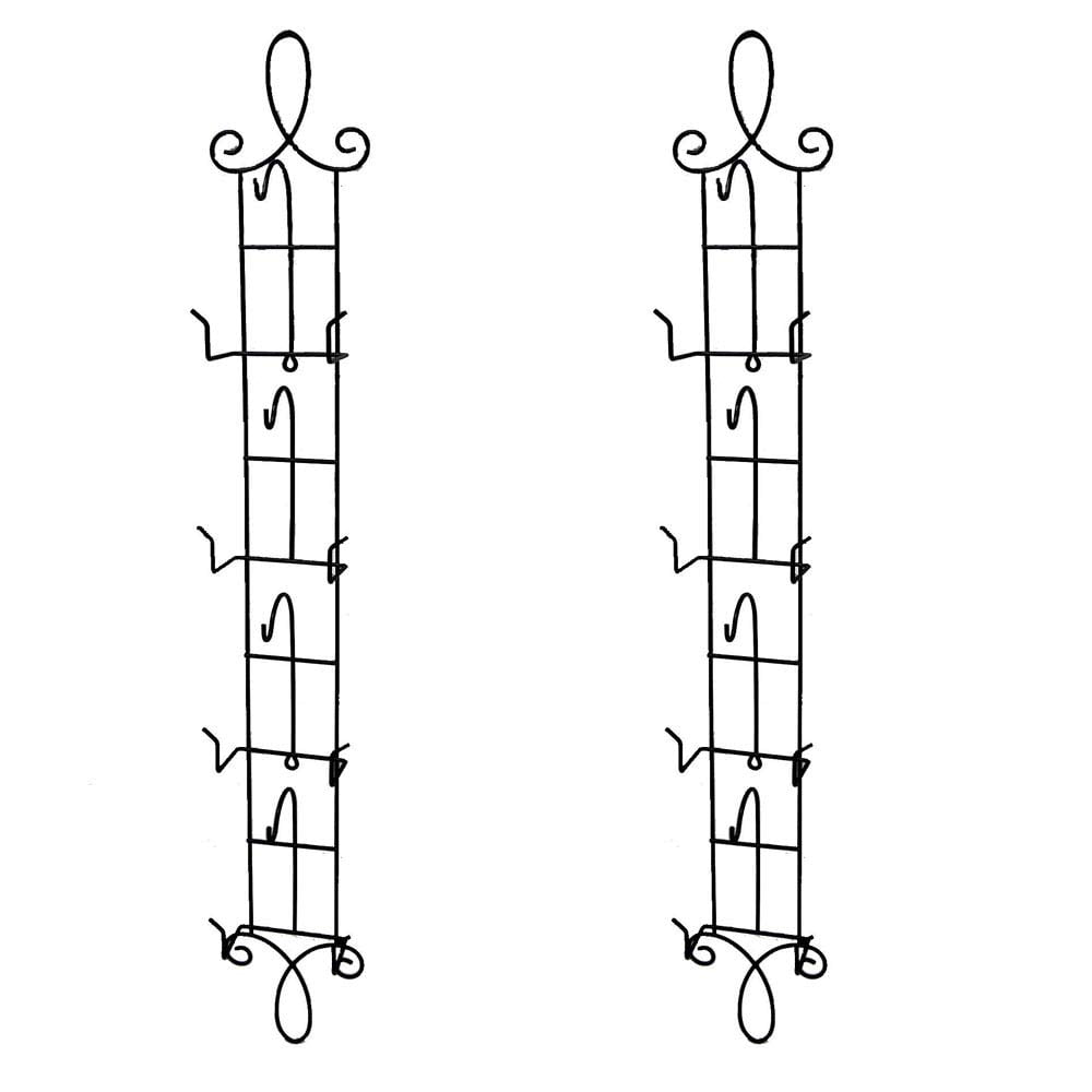 HOHIYA Wall Teacups and Saucer Display Easel Rack Stand Holder Wire