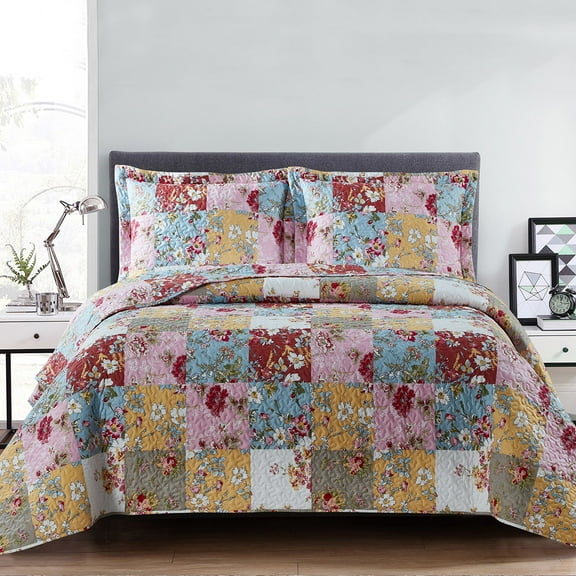 Daphne Reversible Oversize Quilt / Bedspread Set