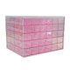 thumbnail image 3 of Caja de almacenamiento de joyas de acrílico, organizador de joyas, cajón transparente vacío, 120 Rosa, 3 of 9