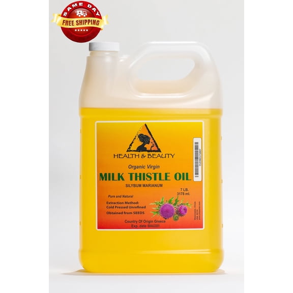 MILK THISTLE SEED OIL UNREFINED ORGANIC VIRGIN COLD PRESSED PURE NATURAL 7 LB