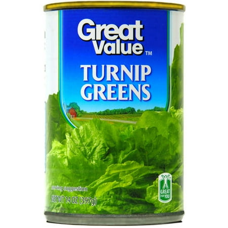 Kashmir Spinach - Great Value Turnip Greens, 14 Oz