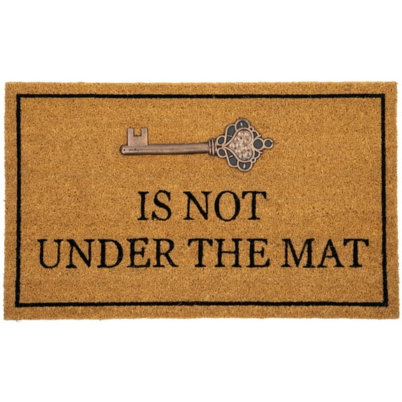 Northlight Key is Not Under the Mat Coir Outdoor Doormat 18" x 30"