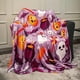 thumbnail image 5 of Naiovety Manta de calabaza de Halloween, alfombra ligera para aire acondicionado, edredón cálido agradable a la piel, regalo de cumpleaños, Navidad Suministros térmicos dos 76*102cm Naiovety HA073048-02, 5 of 6