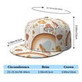 thumbnail image 5 of Whimsical Mushroom Baseball Cap - Flat Brim Snapback Hat for Men & Women - Fairy Tale Mushroom Design Urban Hat, 5 of 5