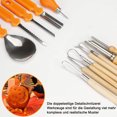 thumbnail image 4 of Kit de herramientas para tallar calabazas de Halloween, 13 piezas, suministros profesionales para cortar calabazas, kit de herramientas de acero inoxidable para alargar y engrosar para decoración de Halloween Levamdar OTTO-2034504, 4 of 7