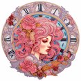 thumbnail image 1 of Reloj Flores Colores 5D DIY Forma Especial, 1 of 9