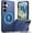 Blue, variant on REQO for Samsung Galaxy S26 Case:Compatible with Mag-Safe with【2 Packs】 HD Screen Protectors,Built-in Kickstand,Dual Layer Shockproof,Heavy Duty14FT Military Grade Protection for S 26 5G