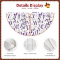 thumbnail image 3 of Disketp Lavender Flowers Christmas Tree Skirt, Christmas Tree Decorations, Christmas Decor, Tree Mat Decoration(30-48IN)-30", 3 of 6