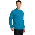 thumbnail image 4 of Port & Company Core Fleece Crewneck Sweatshirt-2XL (Neon Blue), 4 of 6