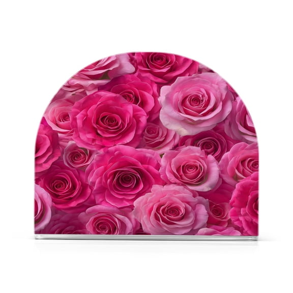 Napkin Holder Table Napkin Holder Kitchen Napkin Holder Acrylic Napkin Holder Restaurant Napkin Holder Fashionable and Durable Vibrant Roses