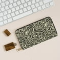 thumbnail image 6 of Leather Thin Slim Wallets for Women Men - Bike Fancy Pattern Clutch Card Wallet for Women Men with Zipper, 6 of 7