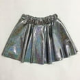 thumbnail image 4 of WhouRiu Toddler Girls Skirts Sequin Pleated Holiday Party Colour Blocking Carnival Skirt Kids Girls Dance Performance Skirt Black,Sizes S, 4 of 4