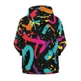 thumbnail image 4 of POLERO 6-7 Years Boys Zip Up Hoodies Kids Color Graffiti Graphic Hooded Sweatshirt with Pockets Casual Winter Jackets, 4 of 7