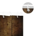 thumbnail image 5 of Yayeee Shower Curtain with Hooks 72"x72" Waterproof Fabric Bathroom Hanging Decor, Wood Grain, 5 of 5