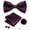 Burgundy, variant on Men's Royal Blue Paisley Pre-Tied Bow Tie 4-Piece Gift Set with Pocket Square, Cufflinks & Lapel Pin