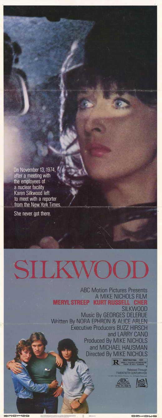 Silkwood movie POSTER (Insert Style A) (14" x 36") (1983)