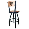 thumbnail image 3 of Holland Bar Stool  36 in. L038 - Black Wrinkle Iowa State Swivel Bar Stool with Laser Engraved Back - Black - 36in., 3 of 7