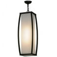 thumbnail image 2 of Meyda 147402 10.5 in. Square Quadrato Kitzi Pendant, Solar Black Ext & White Acrylic, 2 of 5