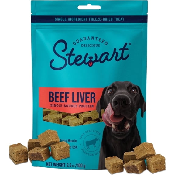 Stewart Freeze Dried Beef Liver - 3.5 oz Pouch